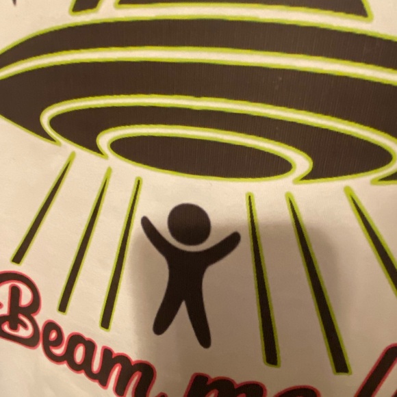 NWT!!  BEAM ME UP-IT SUCKS HERE babydoll-style tee - Picture 4 of 7